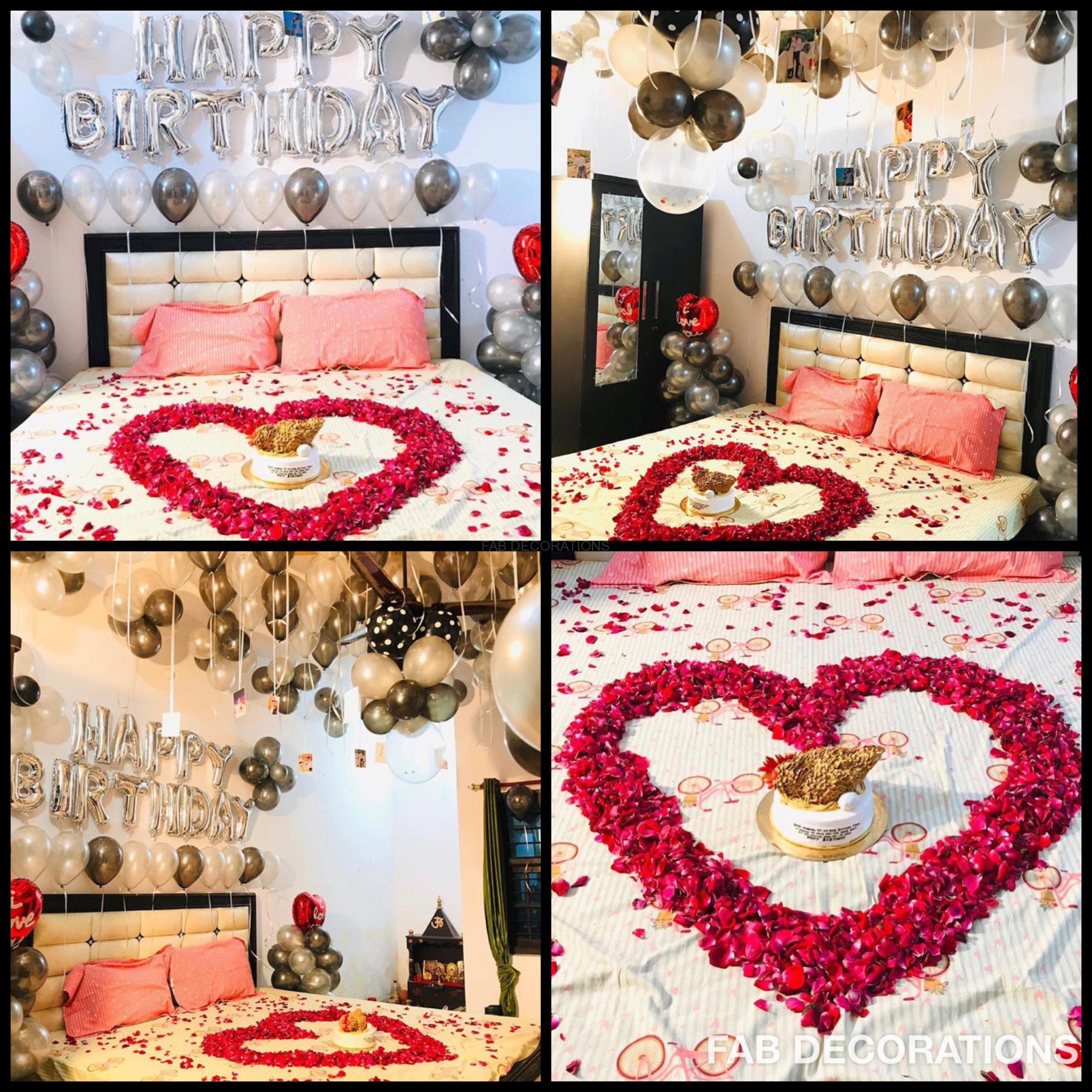 romantic birthday decoration for husband