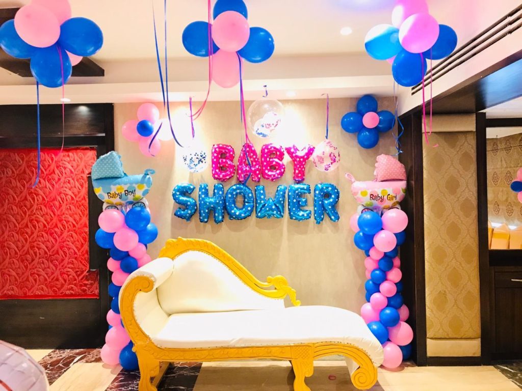 Baby shower balloon decoration sales ideas