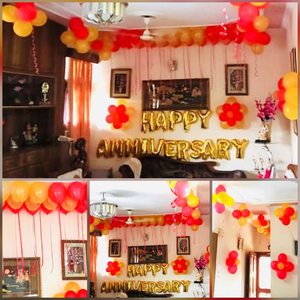 anniversary balloon decoration
